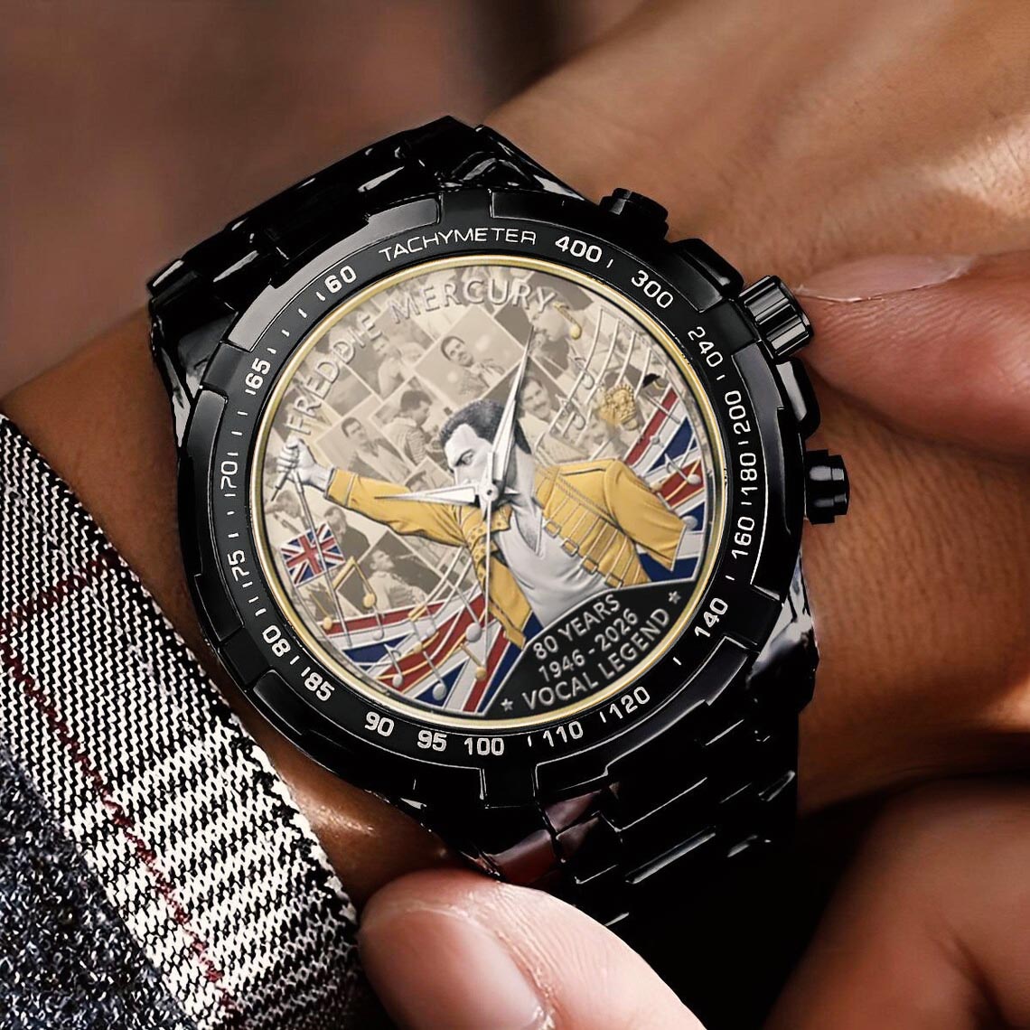 Freddie Mercury Stainless Steel Watch