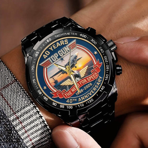 Top Gun Stainless Steel Watch