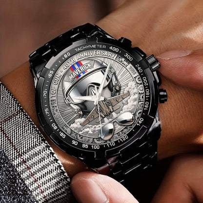 Top Gun 40th Anniversary Stainless Steel Watch