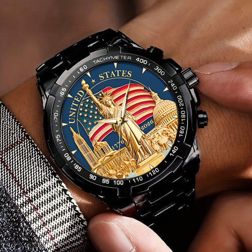 US 250th Anniversary Stainless Steel Watch