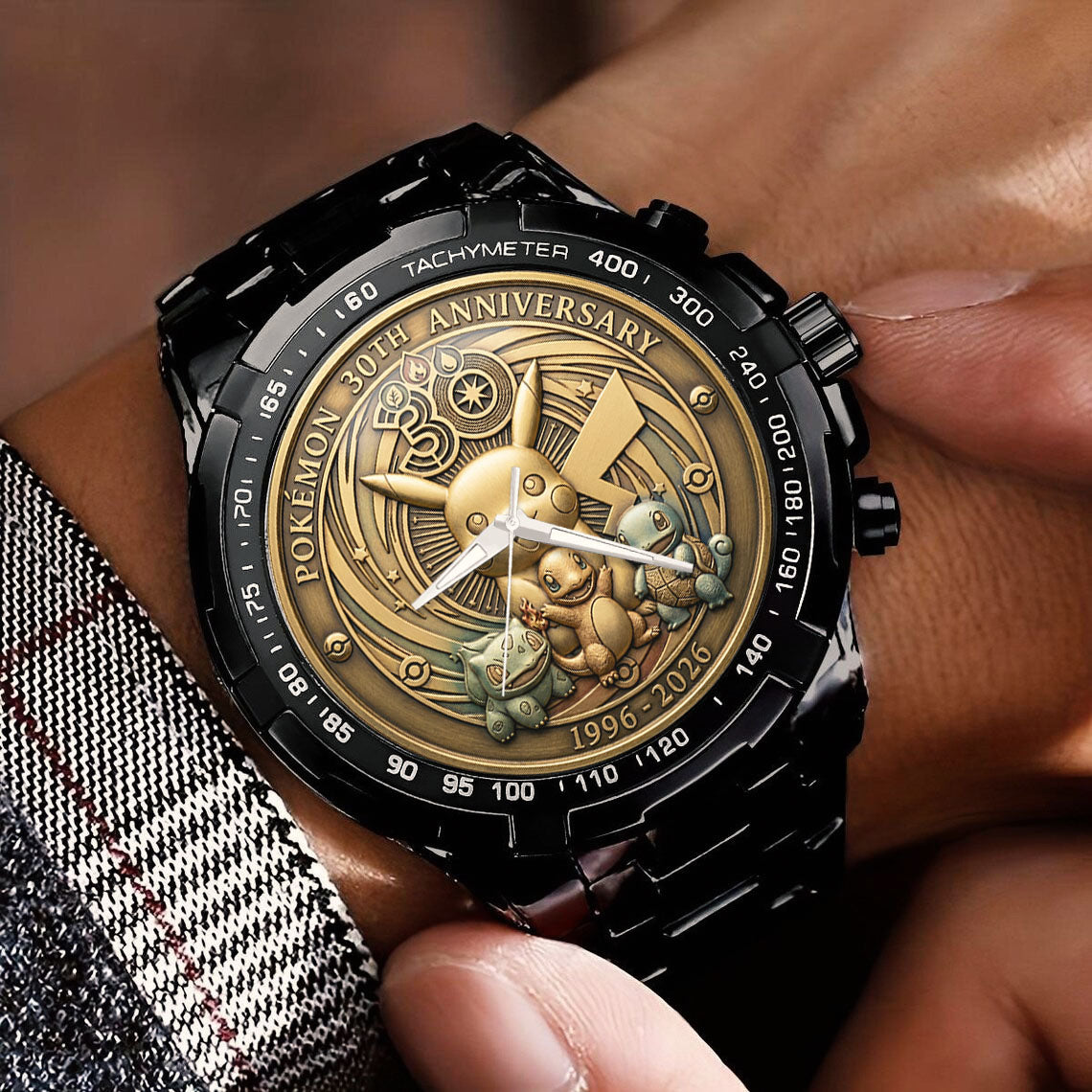 Pokemon 30th Anniversary Steel Stainless Watch
