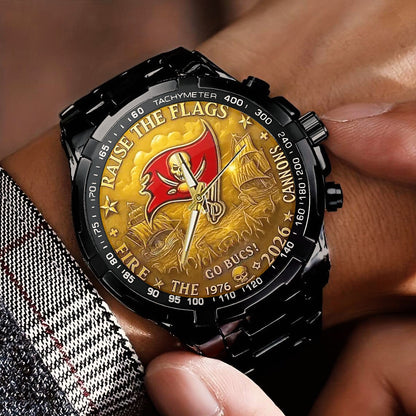 Tampa Bay Buccaneers 50th Anniversary Stainless Steel Watch