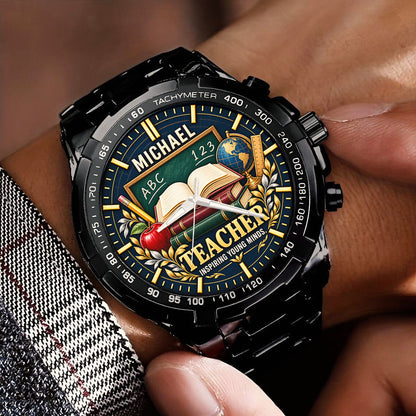 Personalized Teacher Watch – Custom Name Teacher Appreciation Gift
