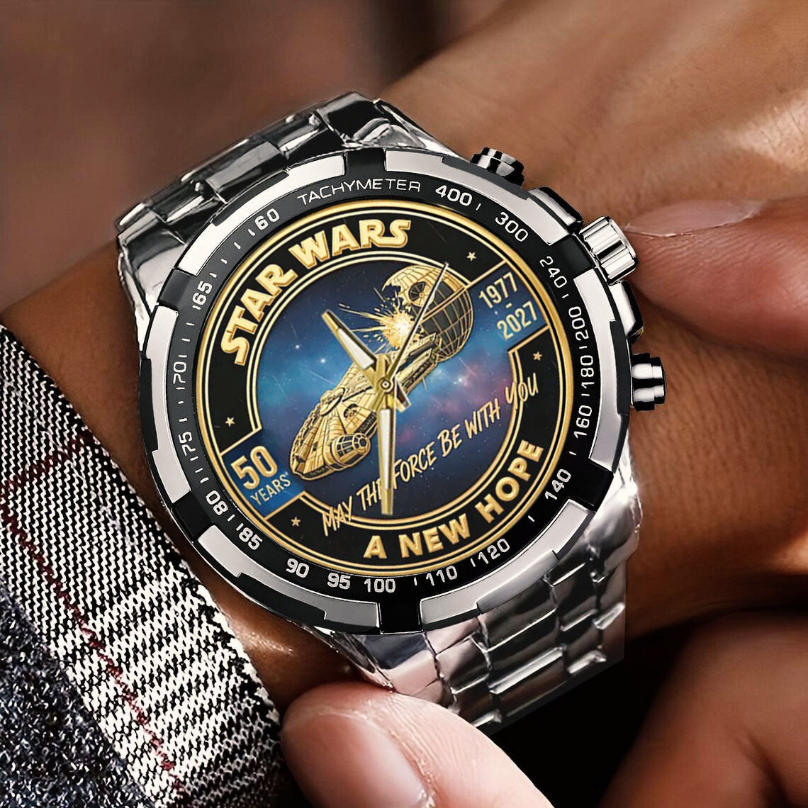 Star Wars 50th Anniversary Stainless Steel Watch