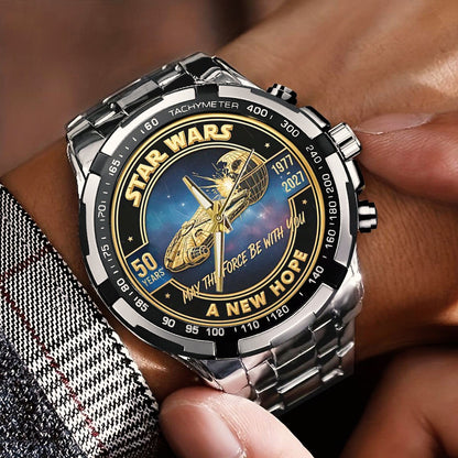 Star Wars 50th Anniversary Stainless Steel Watch