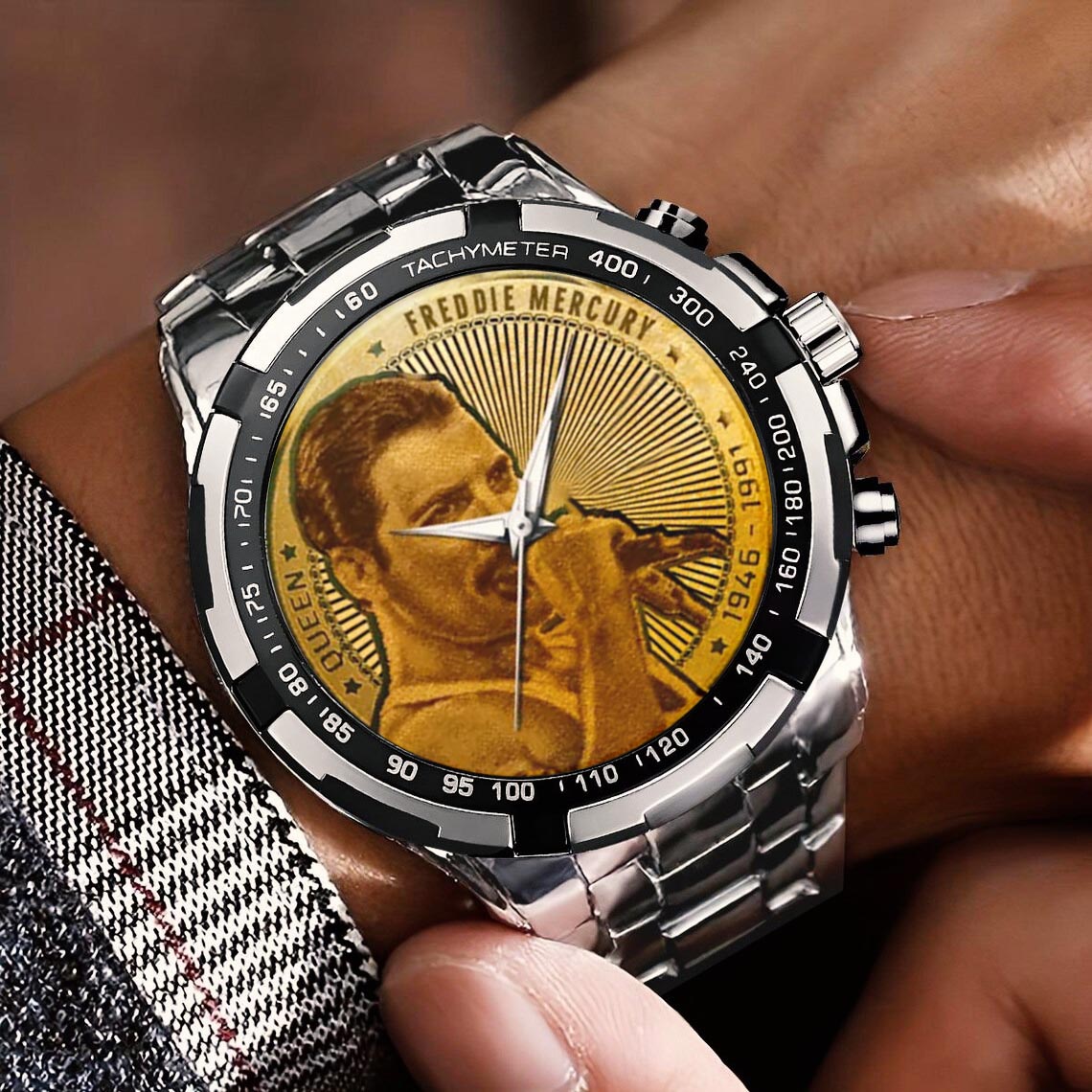 Freddie Mercury Stainless Steel Watch