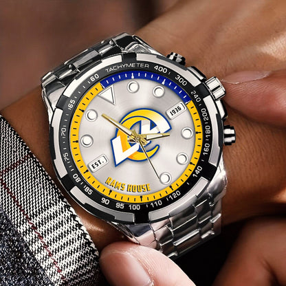 LA Rams Stainless Steel Watch