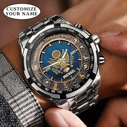 250th Anniversary Stainless Customized Steel Watch
