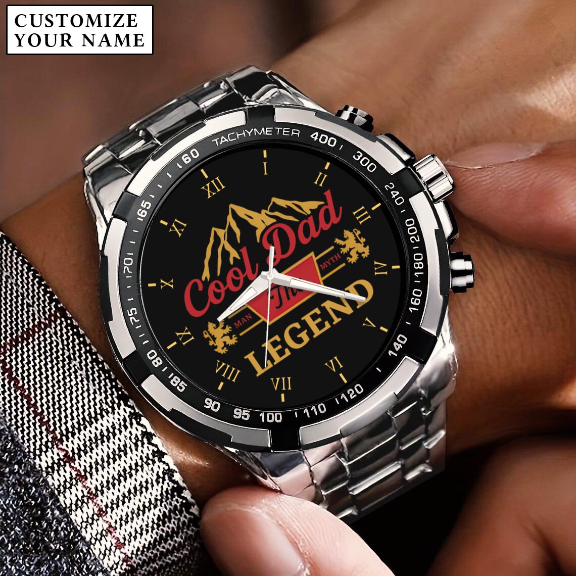 Personalized Father's Day Cool Dad The Legend Watch
