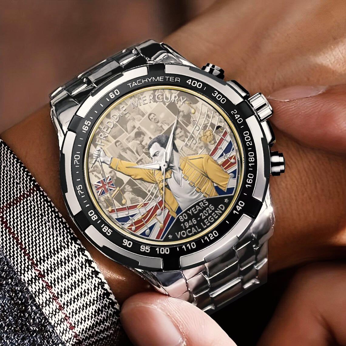 Freddie Mercury Stainless Steel Watch