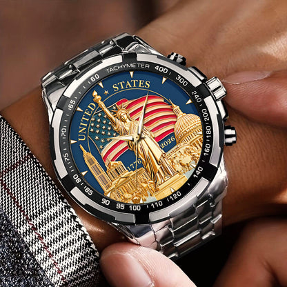 US 250th Anniversary Stainless Steel Watch