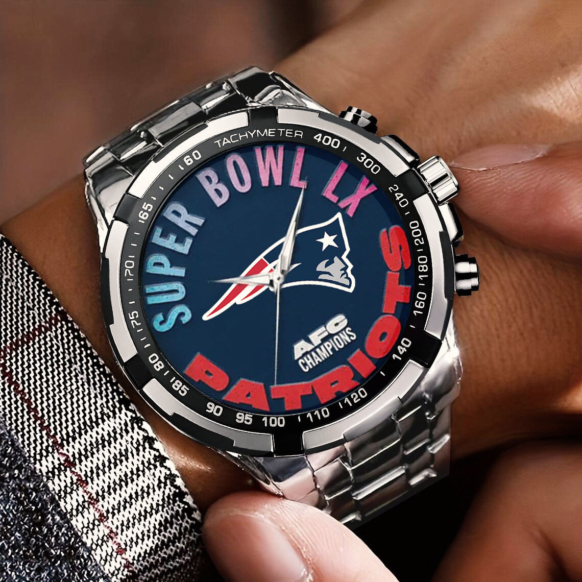 Super Bowl Stainless Steel Watch