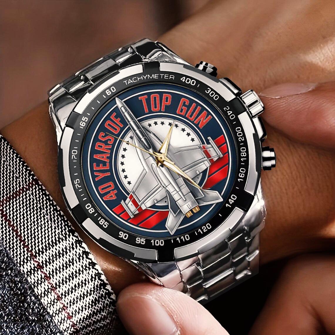 Top Gun 40th Anniversary Stainless Steel Watch