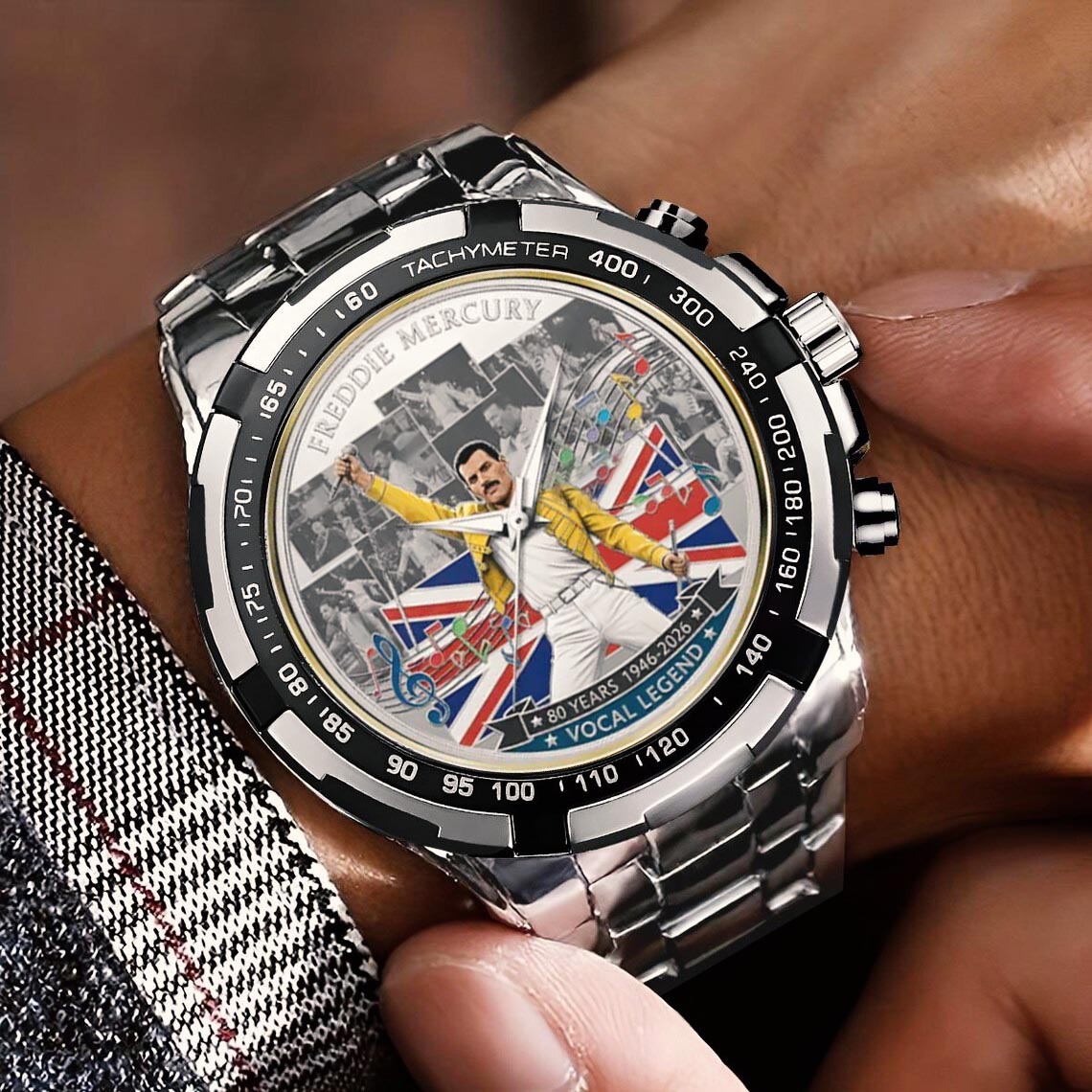 Freddie Mercury Stainless Steel Watch