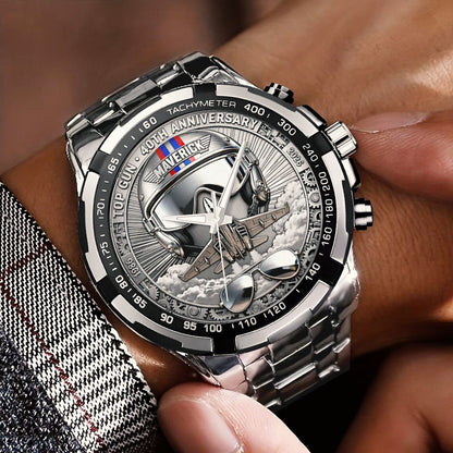 Top Gun 40th Anniversary Stainless Steel Watch