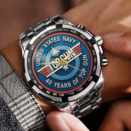 Top Gun Stainless Steel Watch