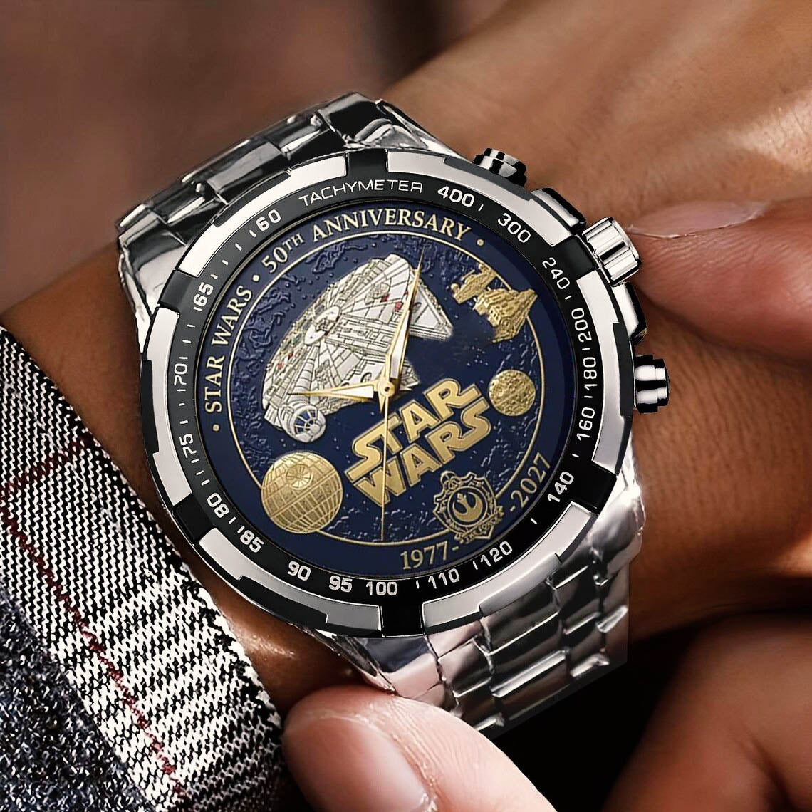 Star Wars 50th Anniversary Stainless Steel Watch
