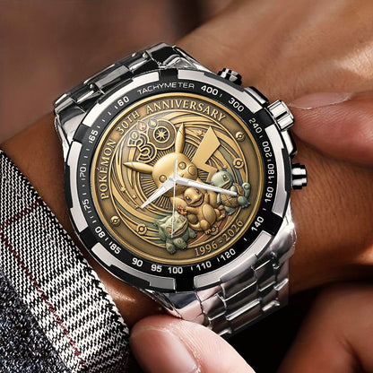 Pokemon 30th Anniversary Steel Stainless Watch
