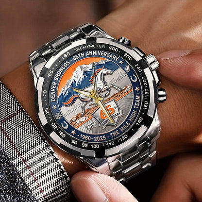Denver Broncos The 65th Anniversary Custom Watch