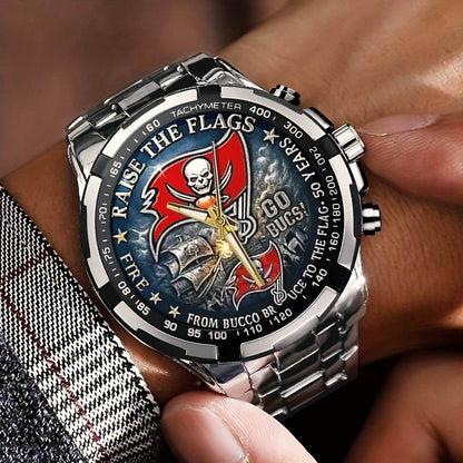 Tampa Bay Buccaneers 50th Anniversary Stainless Steel Watch