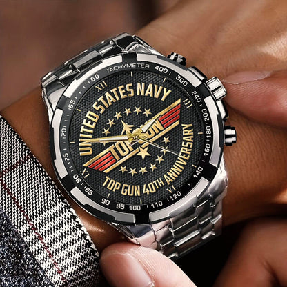Top Gun 40th Anniversary Stainless Steel Watch