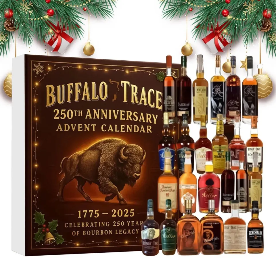2025 Buffalo Trace Advent Calendar 24 Days Blind Box Christmas Tree Decoration