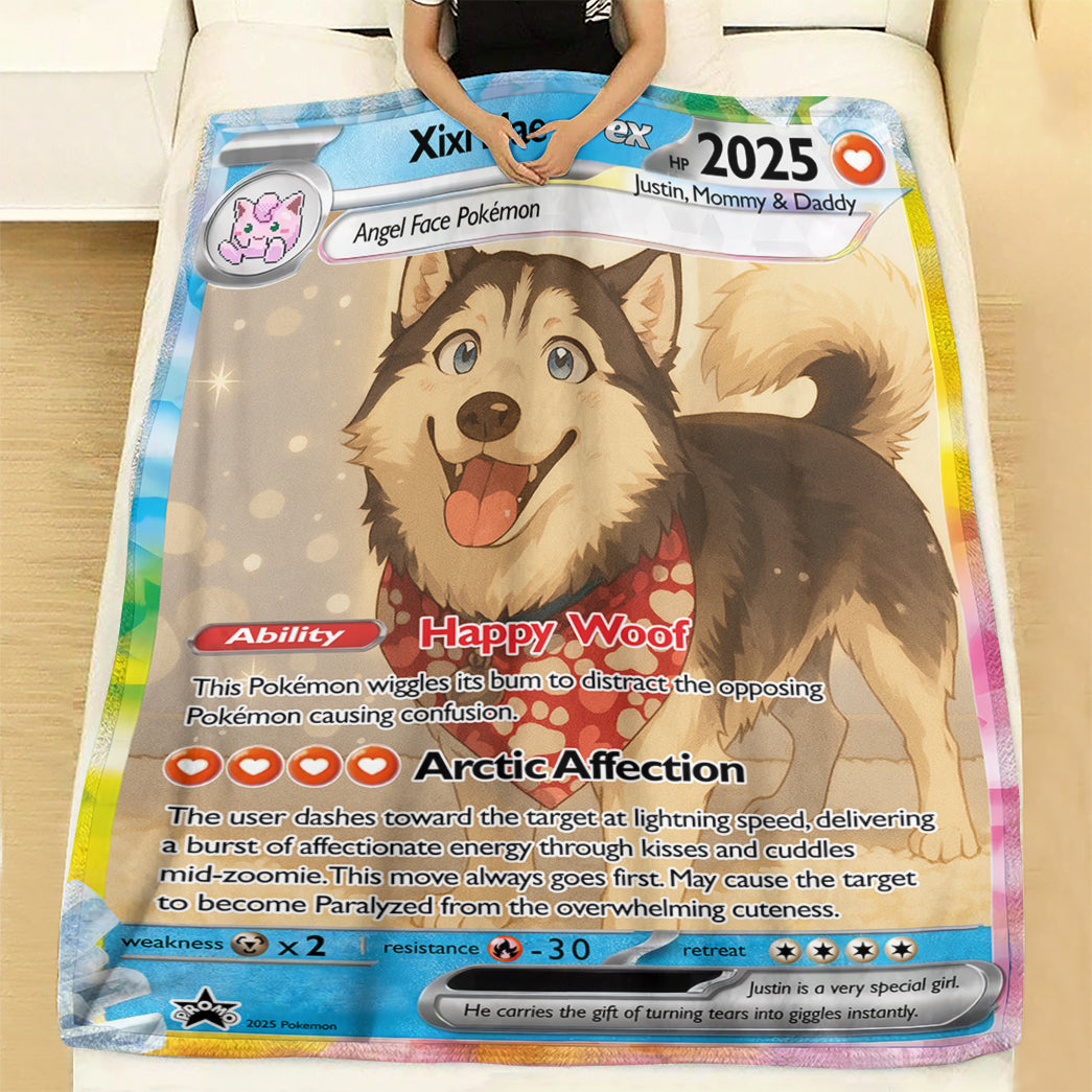 Personalized PKM Pet Photo Art Blanket - Pet Edition