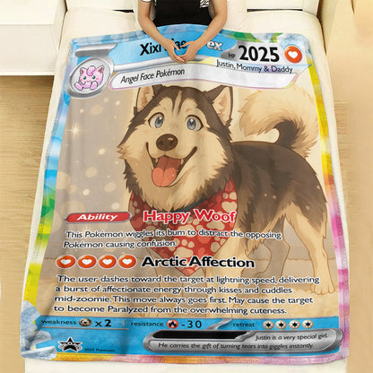 Personalized PKM Pet Photo Art Blanket - Pet Edition