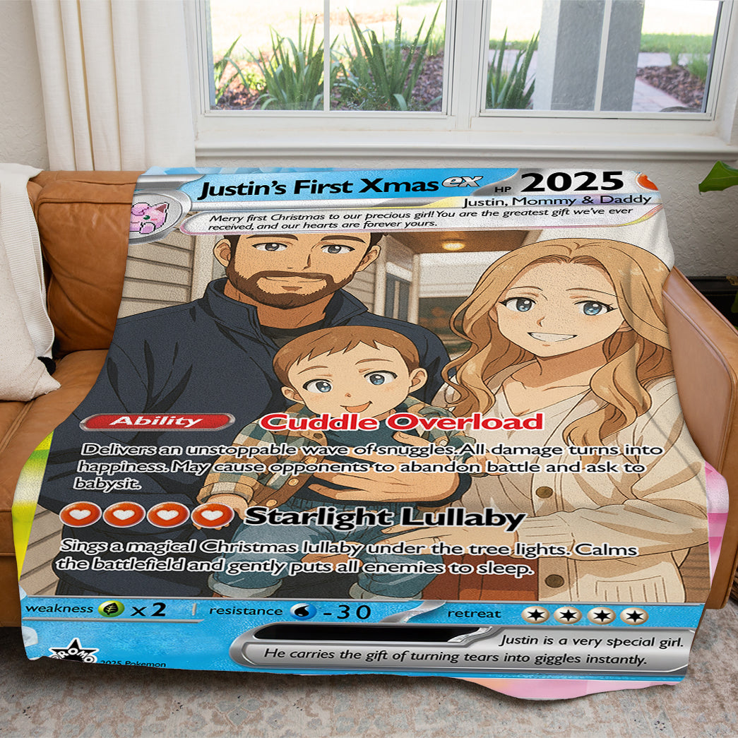 Personalized PKM Photo Art Blanket - Family Edition