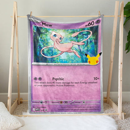 PKM Mew 30th Anniversary Custom Fleece Blanket