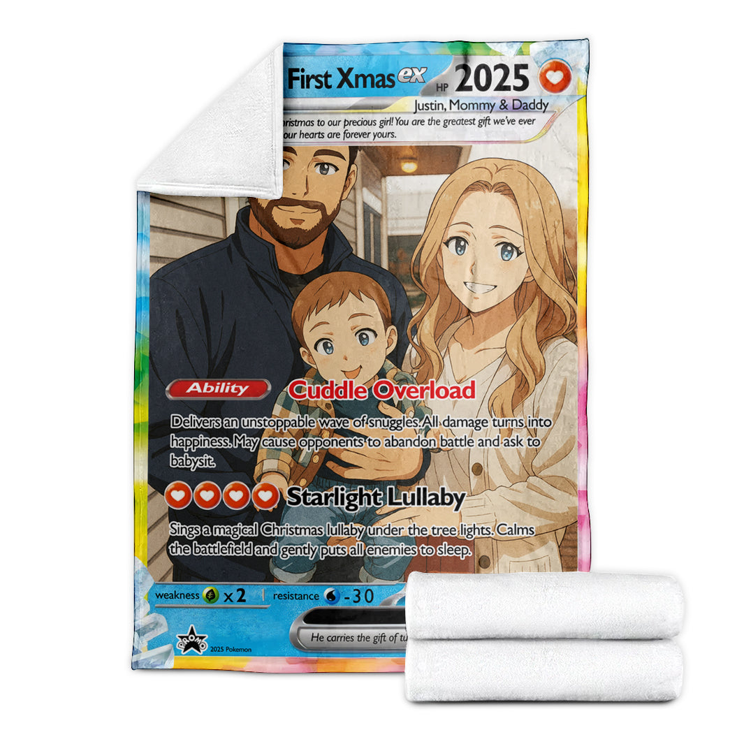 Personalized PKM Photo Art Blanket - Family Edition