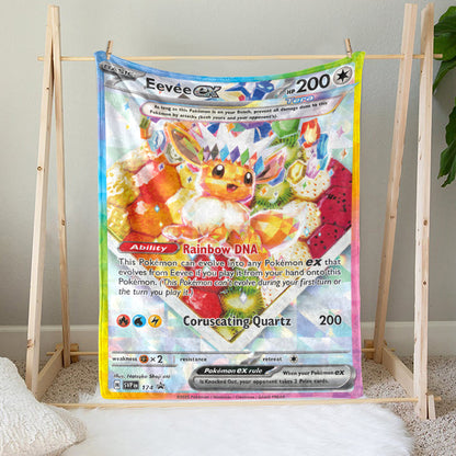 PKM Eevee EX Custom Fleece Blanket