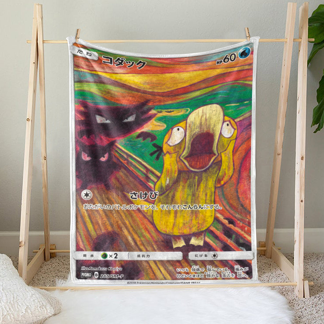 PKM Spyduck The Scream Custom Fleece Blanket