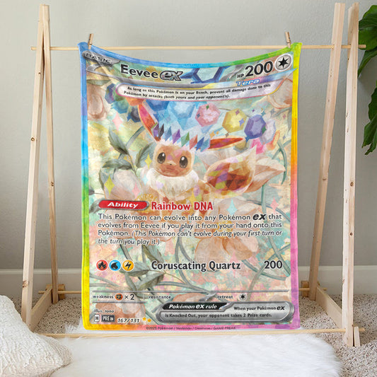 PKM Eevee EX Custom Fleece Blanket