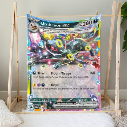 PKM Umbreon EX Custom Fleece Blanket