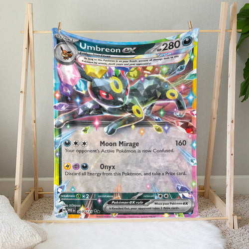 PKM Umbreon EX Custom Fleece Blanket