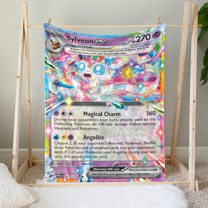 PKM Sylveon EX Custom Fleece Blanket