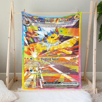 PKM Jolteon EX Custom Fleece Blanket