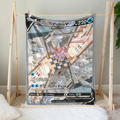 PKM Palkia V Custom Fleece Blanket