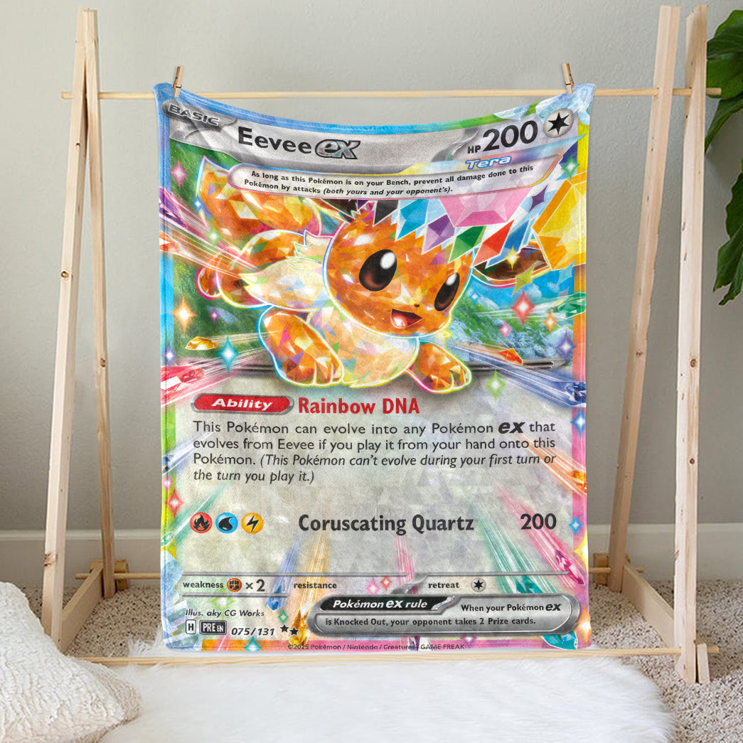 PKM Eevee EX Custom Fleece Blanket