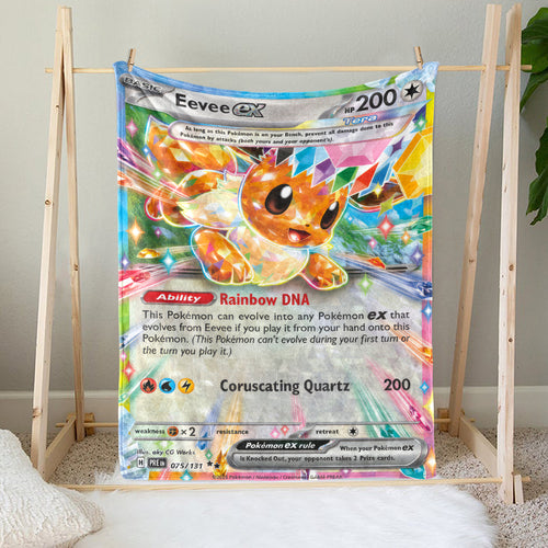 PKM Eevee EX Custom Fleece Blanket
