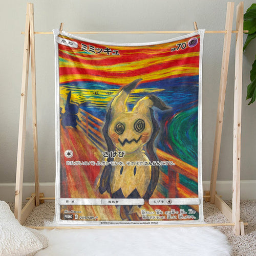 PKM Mimikyu The Scream Custom Fleece Blanket