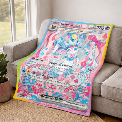 PKM Sylveon EX Custom Fleece Blanket