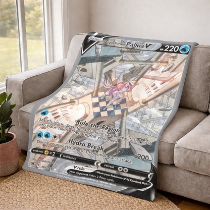 PKM Palkia V Custom Fleece Blanket