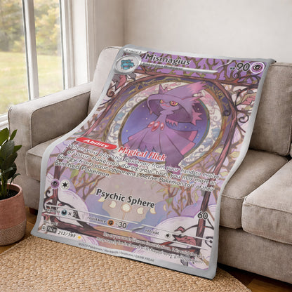 PKM Mismagius Custom Fleece Blanket
