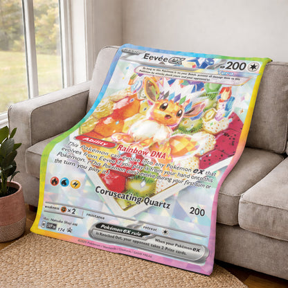 PKM Eevee EX Custom Fleece Blanket