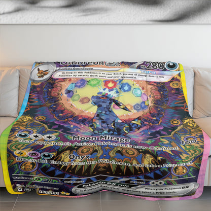 PKM Umbreon EX Custom Fleece Blanket
