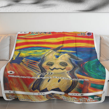 PKM Mimikyu The Scream Custom Fleece Blanket
