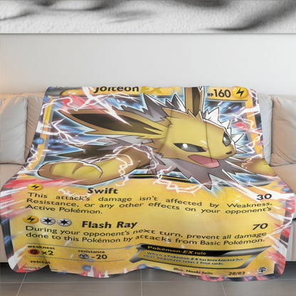 PKM Jolteon EX Custom Fleece Blanket