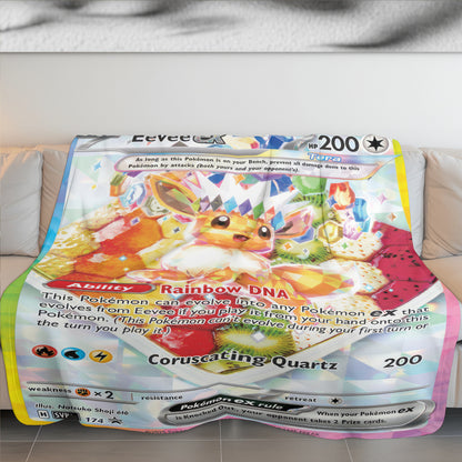 PKM Eevee EX Custom Fleece Blanket